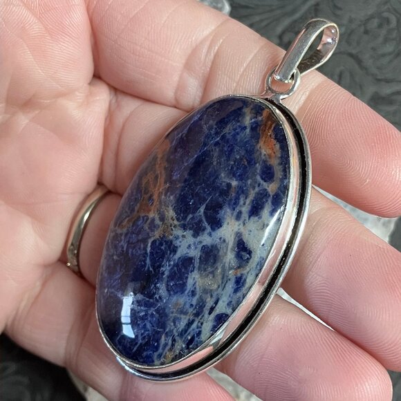 Sunset Sodalite Pendant Stone Crystal Jewelry - Picture 4 of 8